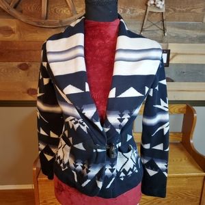 LRL Southwestern Style Cardigan Sweater